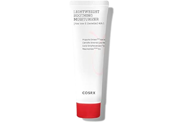 COSRX  AC Collection Lightweight Soothing Moisturizer, 80 ml/2,70 fl.oz | Aloe Vera bladextrakt 71,2 % | Utan djurtest, parabenfri, koreansk hudvård