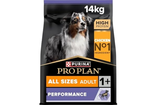 Purina ProPlan Pro Plan All Size Adult Hund Performance, torr hundmat, rik på kyckling, 1-pack (1 x 14 kg)