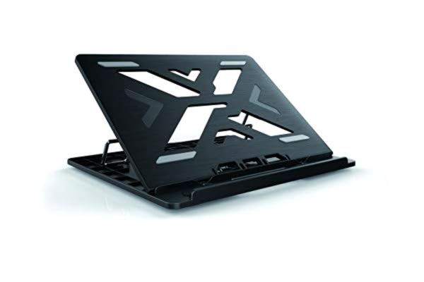 Conceptronic  Thana 03B ERGO S Notebook Cooling Pad kylunderlägg, upp till 15,6 tum, ergonomisk höjd 7 steg, svart
