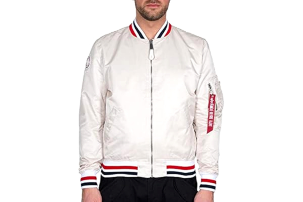 Alpha Industries ALPHA INDUSTRIES MA- 1 LW Tipped Vestes, Jet Stream White, L Homme