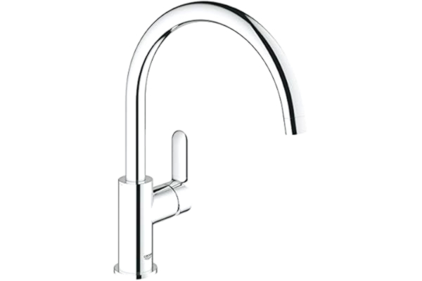Grohe  Mitigeur Évier, Bec Haut, Chromé Bauedge 31367000 (Import Allemagne)