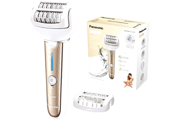 Panasonic  ES-EL3A-N503, depilator damski, 2 w 1, depilator do stóp i nóg, depilacja, złoty