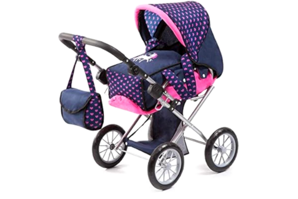 Bayer Design  13654AA City Star dockvagn, justerbar, konvertibel, hopfällbar, med väska