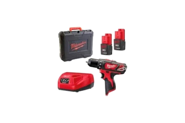 Milwaukee  M12BDD-152C kampanj, 18 V trådlös borr, 2 X 12 V/1,5 Ah Li-ion, 1-pack, 4933451460
