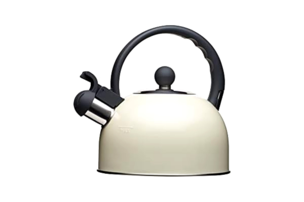 Kitchen Craft KitchenCraft Living Nostalgia spis toppvattenkokare, visselpipa, induktion, metall, 1,3 liter, kräm