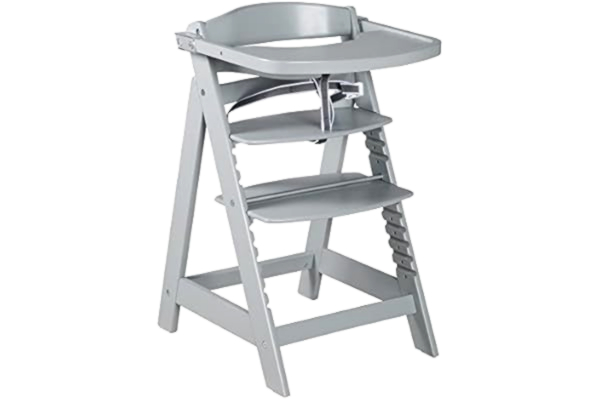 Roba Kids Roba trapstoel 'Sit Up Click', hoge stoel Sit Up III met snelsluiting + eetplank Set metEssbrett taupe