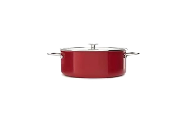 KitchenAid  Cookware Collection Gryde m/låg 24 cm, rød
