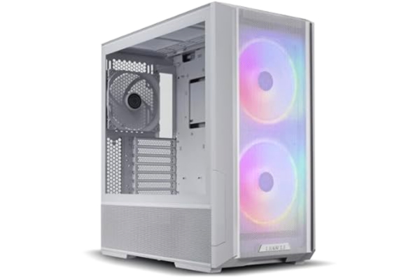 Lian Li  LANCOOL 216 Midi-tornet transparent, vit