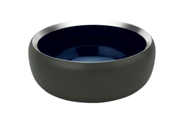 Stelton  Ora-skål, Ø 15 cm, mörk skog pulverlackerad på midnattsblå, H 6 cm, inte diskmaskinssäker