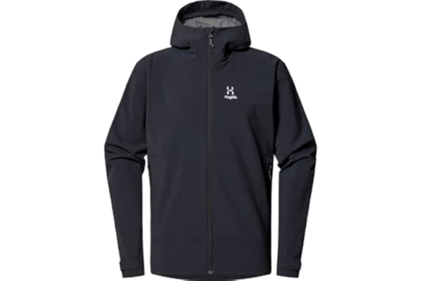 Haglöfs  Chilly Softshellhoody för män, riktigt svart, L