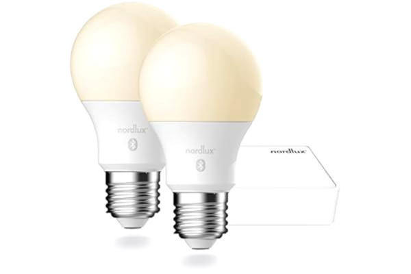 Nordlux  Smart Home LED-glödlampor och bro E27 set om 2 900 lm 2200–6500 K 7 W 80Ra 240° app styrbar 6 x 6 x 10,9 cm