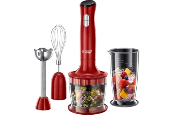 Russell Hobbs  blender ręczny, 3w1, nasadka miksująca, pojemnik z ostrzem miksującym, pojemność pojemnika 0,5l, mieszanie, ubijanie, moc 500W, Desire 24700-56