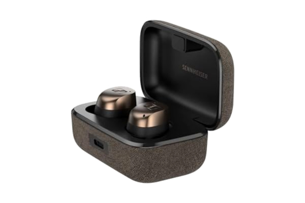 Sennheiser  MOMENTUM True Wireless 4 - Smarta hörsnäckor med Bluetooth 5.4, kristallklart ljud, bekväm design, 30 timmars batteritid och adaptiv ANC – svart koppar