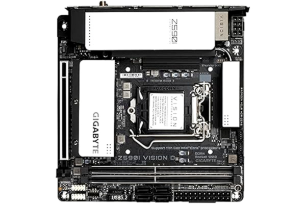 Gigabyte  Z590I VISION D ITX Moederbord voor Intel LGA 1200 CPU's