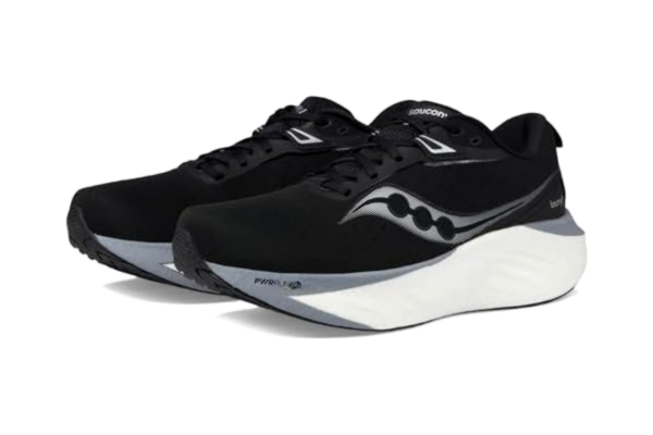 Saucony  Triumph 22 sneaker för män, svart/vit, 40.5 EU