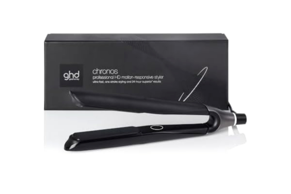 GHD ghd chronos styler black — professionell plattång med ny HD motion-teknik och optimal stylingtemperatur på 185ºC, 3 gånger snabbare