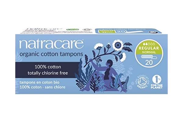 Natracare  Super Tampon 20 styck - Kvinnlig hygienprodukt (Bomull, 20 styck