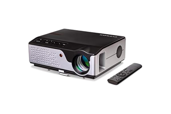 Overmax  MULTIPIC 4.1 Videoprojector, Compact draagbaar, Full HD beeld tot 200 inch, WiFi 2xHDMI 2xUSB D-sub VGA AV, 2 stereo speakers, Inclusief lamp tot 50000uur, HDMI Kabel, Remote, Contrast 4000:1