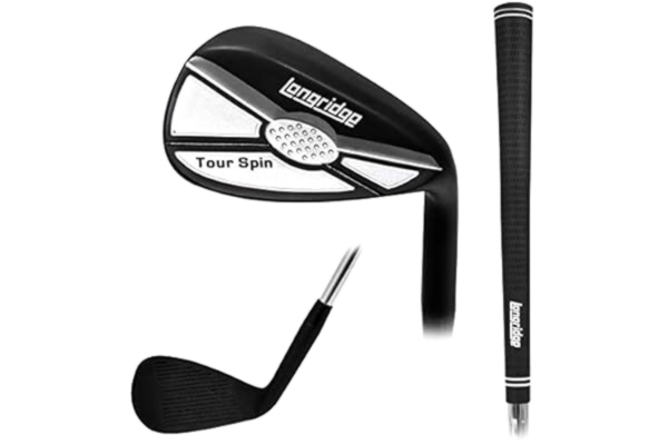 Longridge Golf LONGRIDGE Volwassenen Tour Spin Wedge 52 Graden Black Tour Spin Wedge 52 Graden ZWART, Zwart, One Size, WETSB52