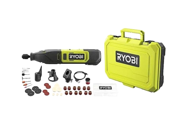 Ryobi RYOBI 12 V sladdlös rotationsverktyg RRT12-120BA335 (tillbehör med 35 delar, varvtalsreglering 5 000 rpm, inbyggt 12 V litiumbatteri)