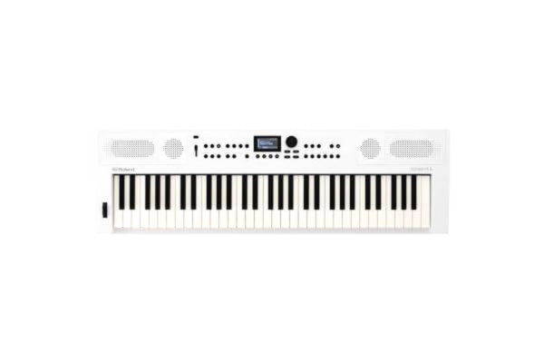 Roland  GO:KEYS 5 Music Creation Keyboard | 61-tangenters klaviatur | ZEN-Core-motor med över 1000 inbyggda ljud | Inbyggda stereohögtalare | Mikrofoningång – Vit