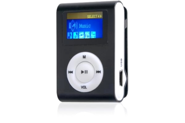 Difrnce  Odtwarzacz MP855 4 GB MP3 z klipsem i wyświetlaczem 1,1" - czarny