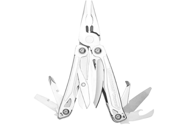 Leatherman  Wingman - Multiverktyg tillverkat i USA med 14 inbyggda verktyg, låsbara funktioner, tänger, skruvmejslar och en flasköppnare, nylonhölster, rostfritt stål