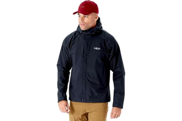 Rab RAB Mens Downpour Eco Jacket (Sort (BLACK) X-large)