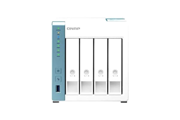 QNAP  TS-431K 4 Bay Desktop NAS Enclosure - 1GB RAM, Annapurna Labs 4-core, 1.7GHz Processor - for reliable high performance home and personal cloud storage