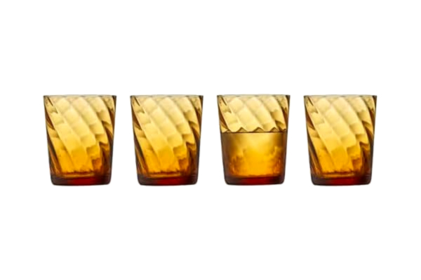 Lyngby Glas  Vienna Vattenglas 30 cl 4 st Amber