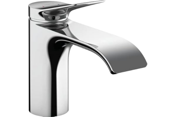 Hansgrohe hansgrohe Vivenis - Tvättställsblandare utan bottenventil, Vattenkran badrum med utloppshöjd 80 mm, Badrumskran vattenbesparande (EcoSmart), krom, 75012000