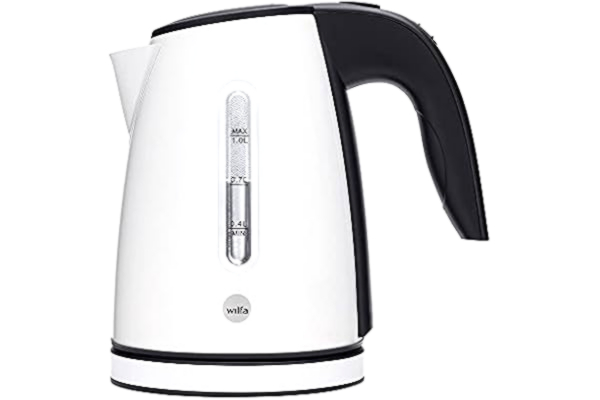 Wilfa  RAPIDS MINI vattenkokare – med en kapacitet på 1 liter, 1 500 watt, extern vattennivåindikator, vit