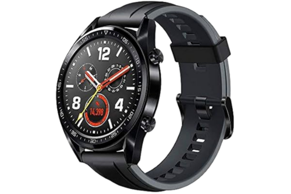 Huawei  Watch GT Sport Smartwatch (46 mm AMOLED touchscreen, GPS, fitness tracker, hartslagmeting, 5 ATM waterdicht) zwart
