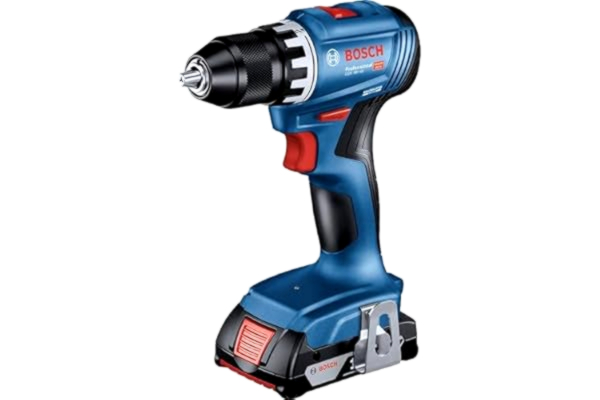 Bosch  Professional 18V System sladdlös borrmaskin GSR 18V-45 (varvtal på 1 900 v/min, 2 x 3,0 Ah-batterier, laddare GAL 18V-40, i L-BOXX)