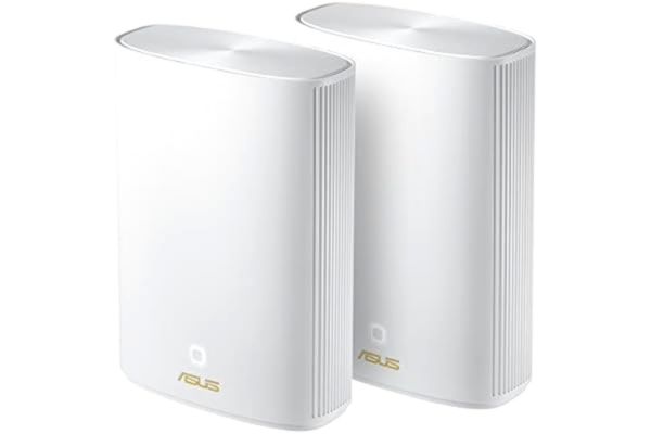 Asus ASUS ZenWiFi AX Hybrid (XP4) - Wi-Fi-system - (2 routere) - op til 5500 sq.ft - mesh 1GbE, HomePlug AV (HPAV) 2.0 - Wi-Fi 6 - Dual Band