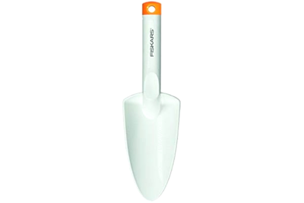 Fiskars  planteringsspade, längd: 29,1 cm, vit/orange, FiberComp/högkvalitativt stål, White, 1027032