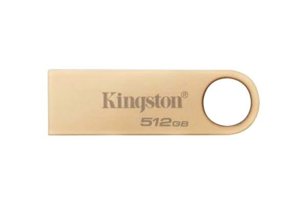 Kingston  DataTraveler SE9 Gen 3-512 GB - 220 MB/s läsnings- Metall - USB 3.2 Gen 1 -Guld