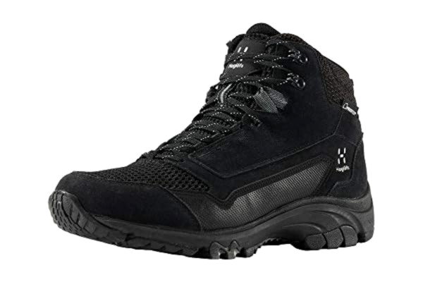 Haglöfs  Skuta Mid Proof Eco, wysokie buty trekkingowe męskie, Czarny i czerwony, czarny i pomarańczowy, 42 EU