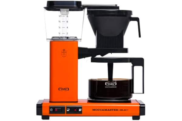 Moccamaster  KBG Select, Cafetiere, Cafetiere Filtre, 1.25 Litre, Orange