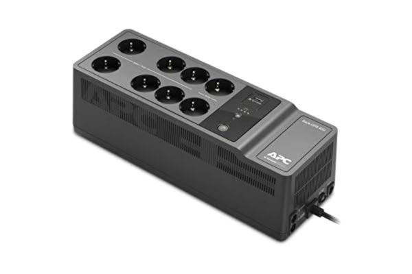 APC  Back-UPS BE650G2-GR 8-vägs USB-laddningsport, Svart, 150 x 5 x 5 cm