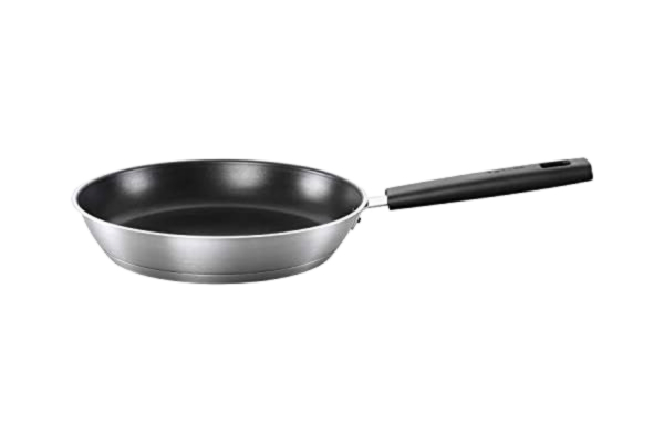 Fiskars  Patelnia, Ø 26 cm, Hard Face Steel, Odpowiednia do wszystkich rodzajów płyt grzewczych, Stal nierdzewna/tworzywo sztuczne, Odporna na zarysowania, nieprzywierająca powłoka, 1052246