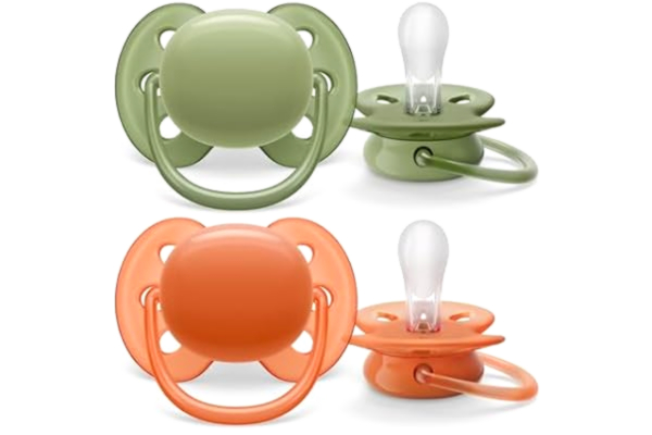 Philips  Avent ultra soft-nappar, mjuka och flexibla nappar för barn över 18 månader, BPA-fria med steriliserande bärfodral, 2-pack (modell SCF093/01)