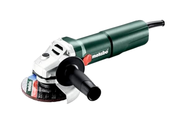 Metabo  vinkelslip W 1100-125 – 603614000 – Med vridskyddad skyddskåpa och återstartsskydd – Märkeffekt: 1100 W – 2,5 m kabellängd