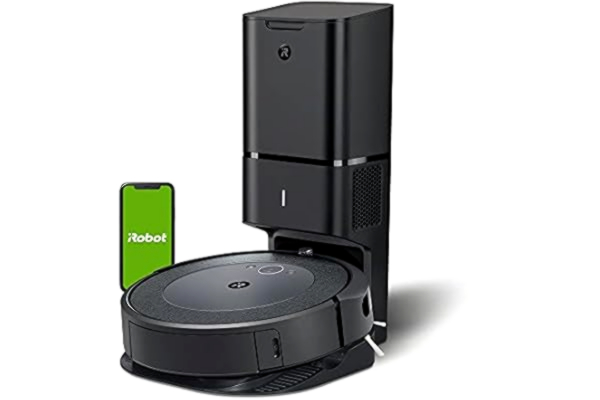 iRobot Robot odkurzający z Wi-Fi iRobot® Roomba® i3552 ze stacją Clean Base z funkcją automatycznego usuwania brudu – 2 gumowe szczotki główne do wszystkich powierzchni – Idealny dla właścicieli zwierząt
