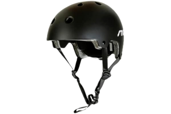 Stiga STIGA Street RS Svart Junior Skate Hjälm för Brädåkning och Cykling Storlek Medium (55-58)