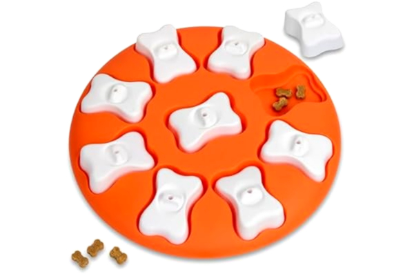 Nina Ottosson  av Outward Hound Dog Smart - Hundleksak - aktiverande pusselspel - godisgömma - orange