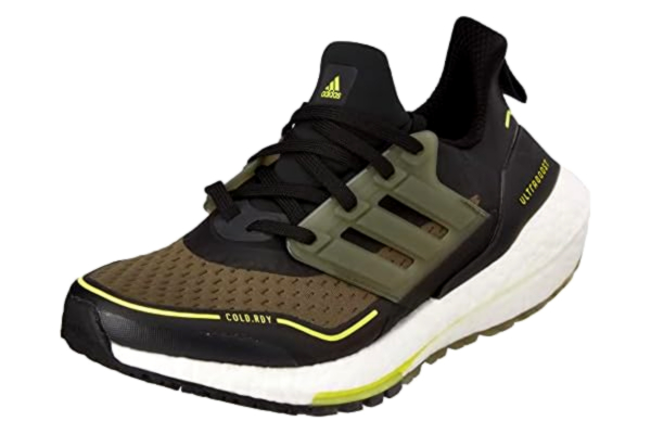 Adidas adidas Męskie buty do biegania Ultraboost 21 C.rdy, Core Black Focus oliwkowy kwas żółty, 42 EU