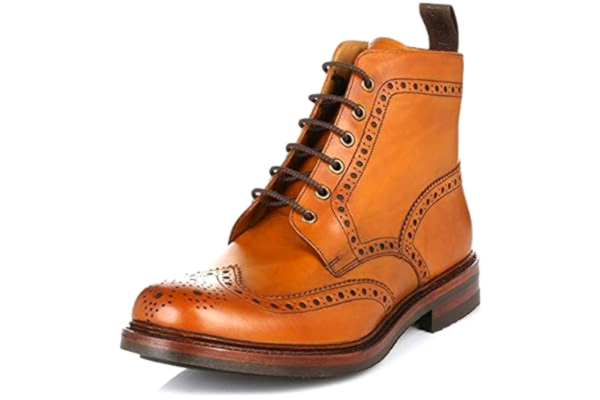 Loake Menâs Bedale Lacez De Broglie Chaussures 11 UK/46 EU Tan
