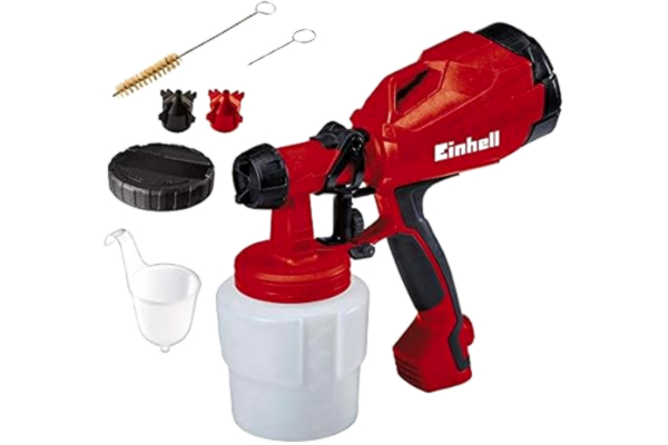 Einhell  TC-SY 400 P Electric Spray Gun System For Fences and Decking | 800 ml Sprayer With Paint Flow Regulation - Vertical, Horizontal and Round Jets | Suitable For Lacquers, Stains and Varnishes