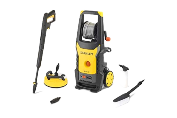 Stanley Tools Stanley Nettoyeur Haute Pression SXPW22PE avec Patio Cleaner Deluxe et Brosse Fixe (2200 W, 150 bar, 440 l/h)